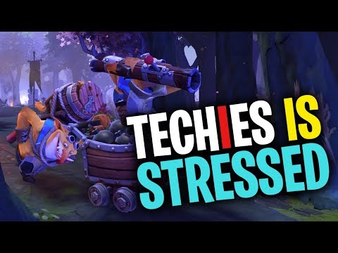 Techies is STRESSED! - DotA 2 Funny Moments