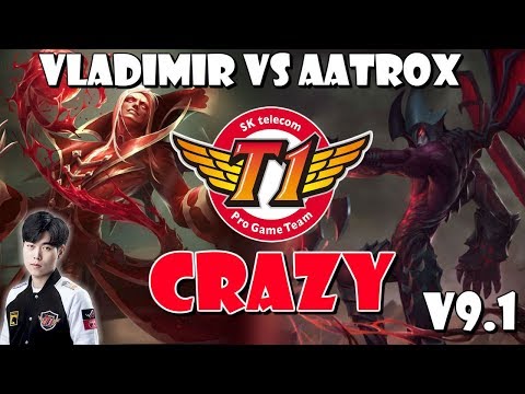 [ SKT T1 Crazy ] - Vladimir vs Aatrox Top - Patch 8.24 KR Ranked - KDA 1/5/9