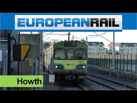 Iarnród Éireann Irish Rail DART 8100 EMU 8123 + 8135 + 8139 arrives at Howth Station