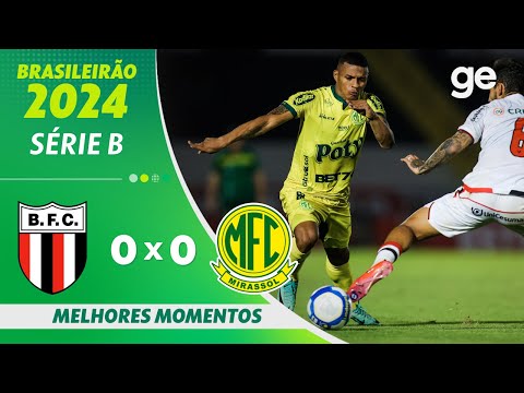 Gols e lances de Botafogo-SP x Mirassol