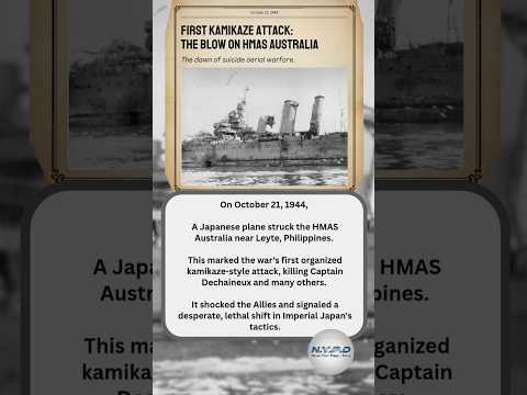 💥 10/21/1944: The Day Japan Invented Suicide Warfare! (First Kamikaze Attack)
