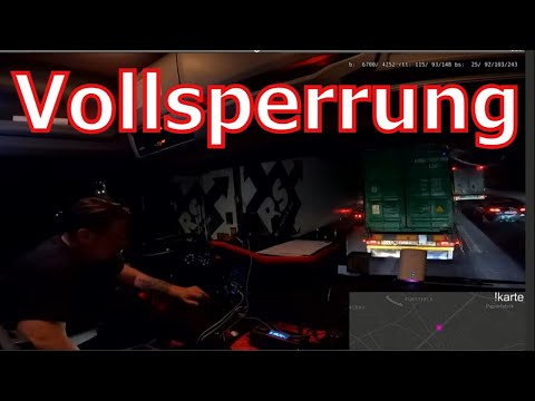 Straßen Chaos muss die Tour abbrechen  #vollsperrung