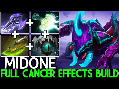 MIDONE [Weaver] Full Cancer Effects Build Absolutely Crazy Plays Dota 2
