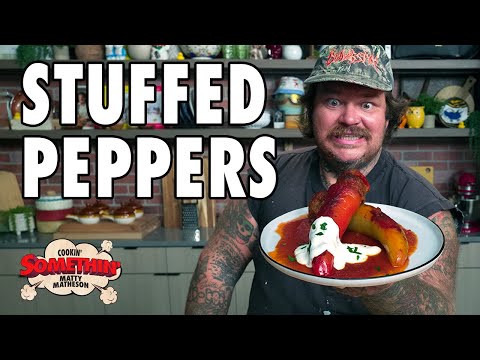 Hungarian-Italian Stuffed Peppers: It's What's For Dinner | Cookin' Somethin'