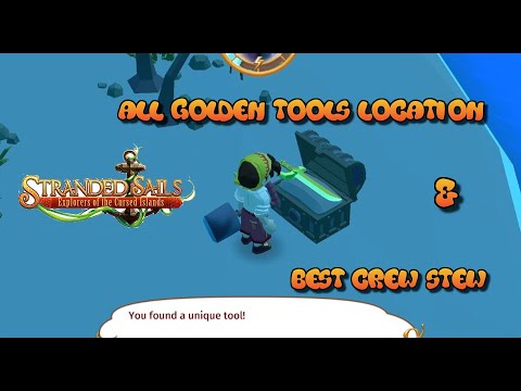 Stranded Sails Tips & Walkthrough :  How to get All the Golden Tools and Best Favour Crew Stew