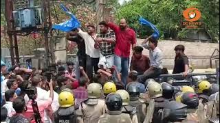 കോട്ടയം PSC ഓഫീസിലേക്ക് കെ.എസ്.യു മാർച്ച്; പ്രവർത്തകർക