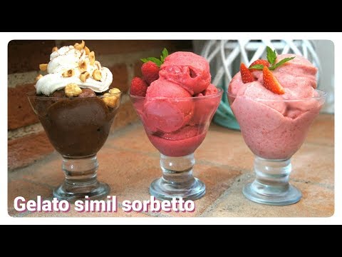 Gelato simil sorbetto con solo frutta - ricetta facile