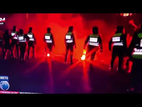 Confusão entre adeptos do benfica e do porto (Clássico 8/02/2020)