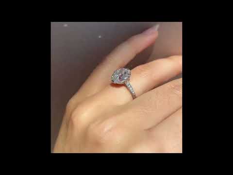 Chelsea 5.34ct Elongated Old Mine Cut Diamond in Platinum Setting