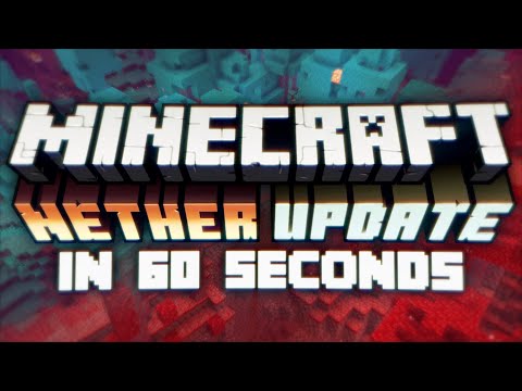 Minecraft 1.16 Nether Update in 60 Seconds (Piglins, Bartering, Bastions, Lodestones, New biomes!)