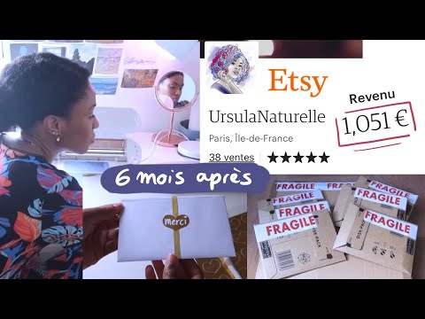 , title : 'Bilan 6 mois après !! Ouvrir une boutique Etsy : vos questions, mes conseils | art studio vlog'