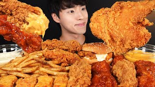 Download lagu ASMR MUKBANG KFC FRIED CHICKEN & CHICKEN BURGER & JAMAICAN JERK CHICKEN🍗 BEST MUKBANG COMPILATION mp3