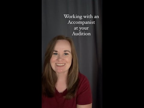 Working with an Accompanist at Musical Theatre Auditions