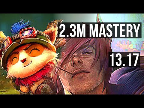 TEEMO vs SETT (TOP) | 2.3M mastery, 1000+ games, 7/2/10 | NA Master | 13.17