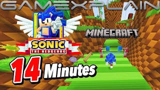 Minecraft x Sonic the Hedgehog DLC GAMEPLAY (Green Hill Zone, Chemical Plant, Sky Sanctuary)