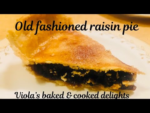 🥧OLD FASHIONED RAISIN PIE 🥧