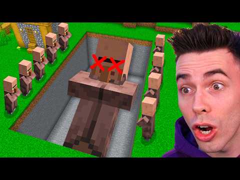 Znalazłem ZAKOPANEGO OGROMNEGO VILLAGERA w DZIURZE w Minecraft!