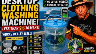 No Outlet Needed! I Built a Washing Machine for Under $15 🧺⚡🤯