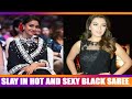Keerthy Suresh And Hansika Motwani Slay Hot And Sexy Black Saree And These Pics Are Proof