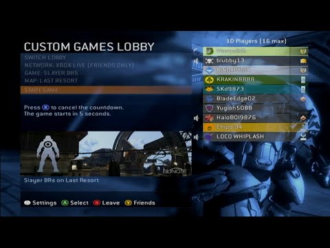 X360 Halo 3: FFA Slayer BRs [Last Resort]