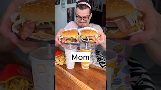 Download lagu Who's carrying burger and fries PROPERLY?😎🍔🍟🍔🍟| Mom vs dad | CHEFKOUDY mp3