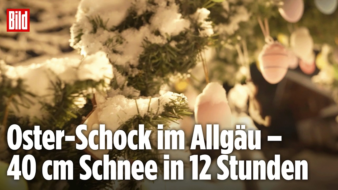 WINTER IST ZURÜCK: 40 cm Neuschnee setzen Urlauber im Allgäu unter Schock – Lawinengefahr steigt