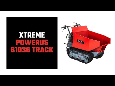 XtremepowerUS 61036 Track Wheel Barrow Gas 6.5hp Wheelbarrow All Terrain Utility Cart Motorized