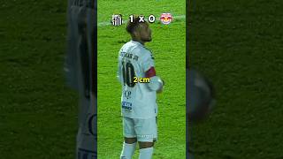 Neymar e seus tapas de qualidade!😳😬 #neymar #santos #futebol #engraçado #bragantino