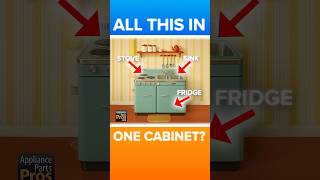 1950s Kitchenette Combo: Sink, Stove, & Fridge in One Space-Saving Unit