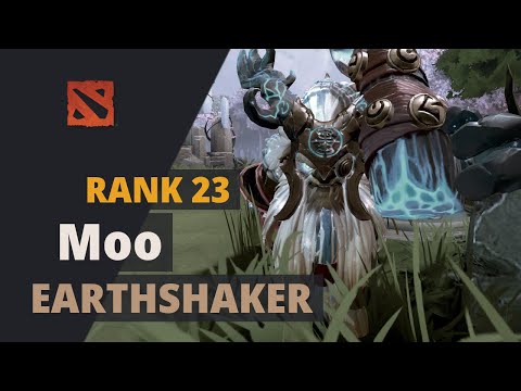 Moo (Rank 23) plays Earthshaker Dota 2 Full Game