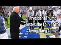 President Donald Trump Tosses The Coin At The Army Navy Game
