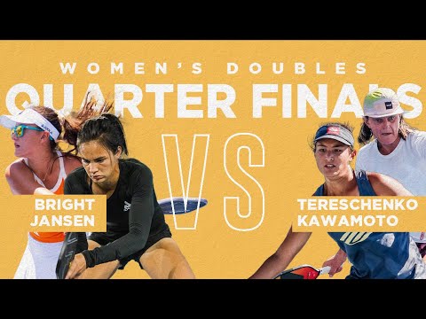 Quarterfinals Jansen and Bright vs Tereschenko and Kawamoto