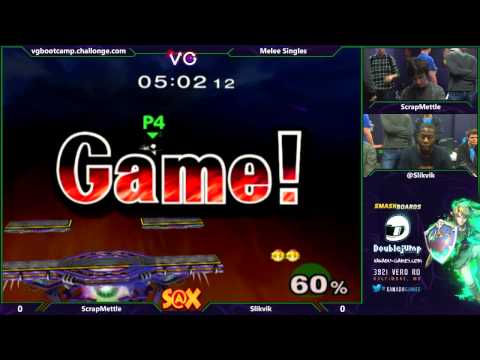 S@X - Slikvik (Peach) Vs. ScrapMettle (Falco) SSBM Singles - Melee