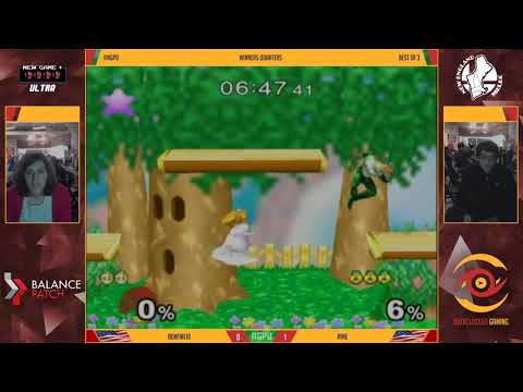 NGPU 54 SSBM - bonfire10 (Sheik) vs. rime (Peach) - Melee WSF