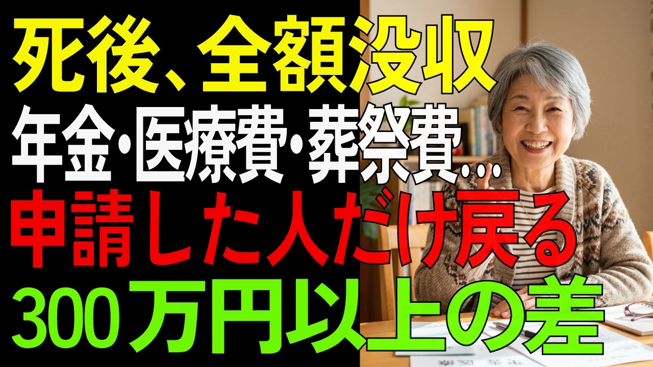 家族に今すぐ伝えて｜あなたの死後に届け出が必要なお金5つ【シニア/お金】