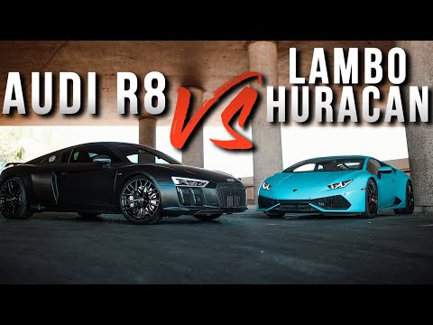 Lamborghini Races An Audi R8 | Supercar Race