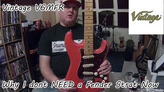Video thumbnail for Vintage V6MFR - Does It Compete With a Fender Strat? You Decide! by Basement Guitar Superstar