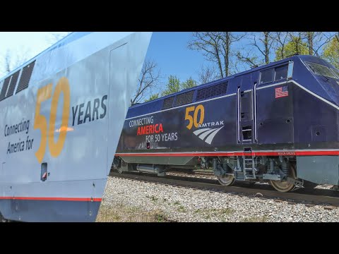 Amtrak's 50th Anniversary Heritage Units!