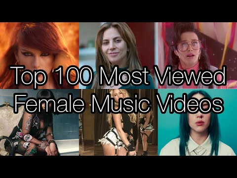 Top 100 Most Viewed Songs By Female Artists (February 2020)