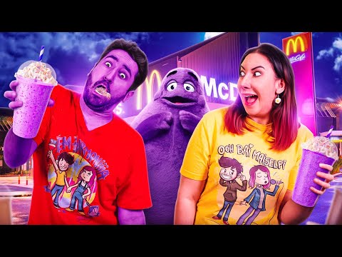 Tomamos o Milkshake Roxo e o Grimace Apareceu | Gabriel e Shirley 2.0