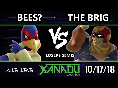 S@X 272 SSBM -  Bees? (Falco) Vs.  The Brig (Captain Falcon) - Smash Melee Losers Semis