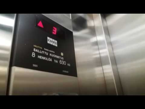 Nice 1990 KONE Traction Elevator at Varte, Snellmaninkatu 10, Lappeenranta, Finland