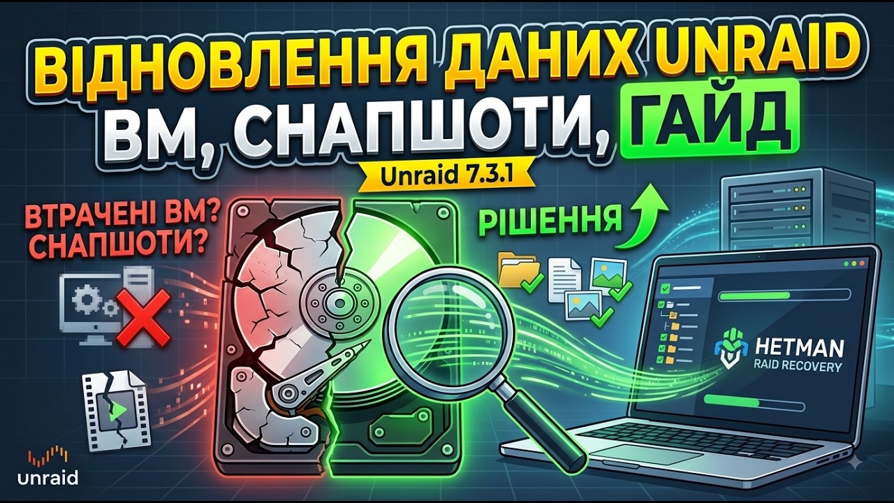 Як відновити видалені віртуальні машини, снапшоти та дані гостьових ОС на Unraid 7.3.1 Як відновити видалені віртуальні машини, снапшоти та дані гостьових ОС на Unraid 7.3.1