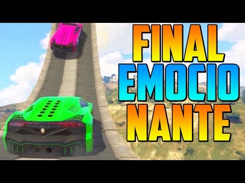 MEGA RAMPA!! + FINAL EMOCIONANTE!! - Gameplay GTA 5 Online Funny Moments