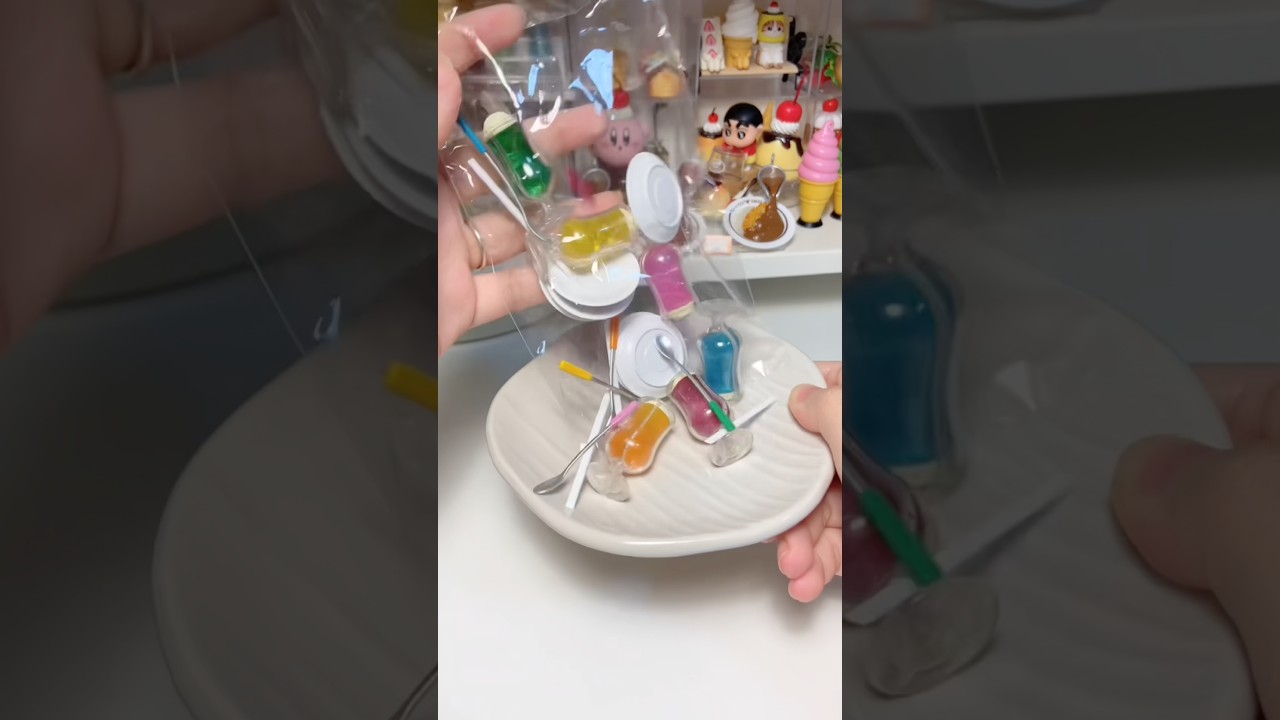 Cream Sodaaa! 🍨🧊 #minitoy #creamsoda #miniature #cute