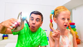 Nastya tries to behave like her mom and dad - New video series for kids