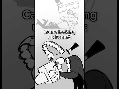 Caine looking up Fanart of himself: #theamazingdigitalcircus