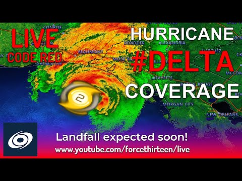 Hurricane Delta Makes Landfall in Louisiana - Live Coverage