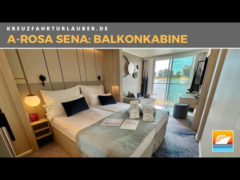 A-ROSA SENA - Außenkabine MIT Balkon im Detail: Das Raumwunder (21qm) auf den Flüssen! - A-ROSA