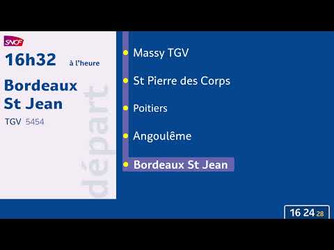 Annonce SNCF TGV Strasbourg - Bordeaux [HD - Animé]
